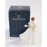 Royal Doulton figure, "Kathleen", HN3609, 22.5cm high, with box