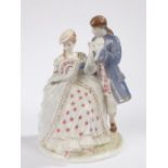 Royal Worcester figurine, from the 'Age of Courtship' collection, 'The Tryst', No. 551, CW305,