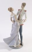 Lladro porcelain figure, "at the ball", numbered 5398 to base, 35cm high