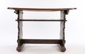 Early 17th Century German Sleigh Foot Table, circa 1620 – 1640. Having a removable shaped three