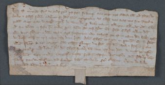 King Edward I Medieval vellum indenture, dated 1274, Indented agreement between John "Le Botilet"
