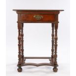 Rare small William & Mary side table, English, circa 1690. the exceptionally small side table with