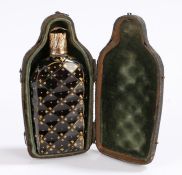Rare early George III decorated glass scent/perfume bottle, in the manner of James Giles, circa