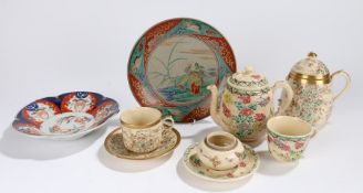 Collection of Japanese porcelain, to include a Satsuma teacup and pot, another Satsuma teacup and