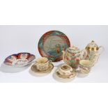 Collection of Japanese porcelain, to include a Satsuma teacup and pot, another Satsuma teacup and