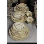Ambassador Pottery Soho ware part dinner and tea service, with foliate decoration, to include