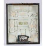 Advertising diorama, Horrockses, Miller & Co Preston, with cottons to the glazed frame, 59cm high