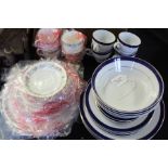 Royal Albert Belinda pattern dinner and tea service with place settings for four, Royal Fernwood