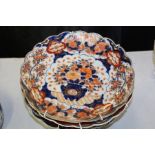 Four Imari pattern plates (4)