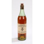 Otard's Old Brandy, Produce of France, bottled by John Rowell & Son Ltd, 70 Proof, appears re-corked