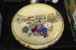 Royal Doulton Charles Dickens Bowl, Same Weller D5175, four miniature Chinese dolls (5)