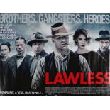 Lawless (2014) - British Quad film poster, starring Tom Hardy, Shia LaBeouf, and Guy Pearce, rolled,