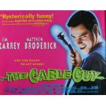 The Cable Guy (1996) - British Quad film poster, starring Jim Carrey, Matthew Broderick, and