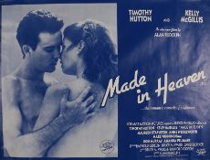 Made in Heaven (1987) - Britihs Quad film poster, starring Timothy Hutton and Kelly McGillis,