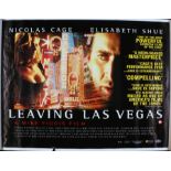 Leaving Las Vegas (1995) - British Quad film poster, starring Nicolas Cage, Elisabeth Shue, and