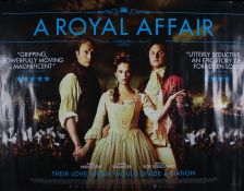 A Royal Affair (2012) - British Quad film poster, starring Mads Mikkelsen, Alicia Vikander and