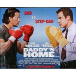 Daddy's Home (2015) - British Quad film poster, starring Will Ferrell and Mark Wahlberg, rolled, 30"