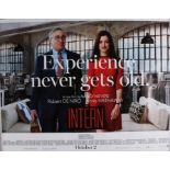 The Intern (2015) - British Quad film poster, starring Robert De Niro and Anne Hathaway, rolled, 30"