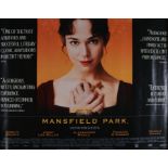 Mansfield Park (1999) - British Quad film poster, starring Frances O'Connor and Jonny Lee Miller,