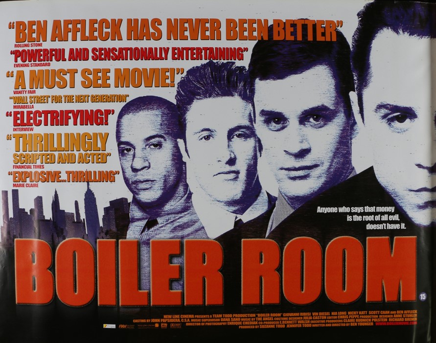 Boiler Room (2000) - British Quad film poster, starring Giovanni Ribisi, Vin Diesel, Nia Long and