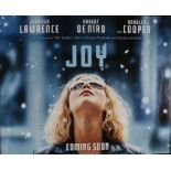 Joy (2015) - British Quad film poster, starring Jennifer Lawrence, Robert De Niro, and Bradley