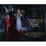 Crimson Peak (2015) - British Quad film poster, starring Mia Wasikowska, Jessica Chastain, Tom