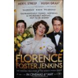 Florence Foster Jenkins (2016) - British one sheet film poster, starring Meryl Streep, rolled, 27"