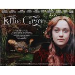 Effie Gray (2014) - British Quad film poster, starring Dakota Fanning, Emma Thompson and Julie