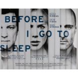 Before I Go To Sleep (2014) - British Quad film poster, starring Nicole Kidman, Colin Firth and Mark