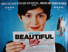 Beautiful Lies (2010) - British Quad film poster, starring Audrey Tautou and Nathalie Baye,
