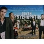 Seven Psychopaths (2012) - British Quad film posters, starring Colin Farrell, Woody Harrelson and