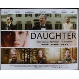 The Daughter (2015) - British Quad film poster, starring Geoffrey Rush and Nicholas Hope, rolled,