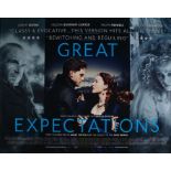 Great Expectations (2012) - British Quad film poster, starring Jeremy Irvine and Helena Bonham