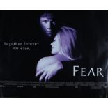 Fear (1996) - British Quad film poster, starring Mark Wahlberg and Reese Witherspoon, rolled, 30"