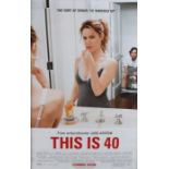 This Is 40 (2012) - British one-sheet film poster, starring Paul Rudd and Leslie Mann, rolled, 27" x