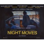 Night Moves (2013) - British Quad film poster, starring Jesse Eisenberg and Dakota Fanning,