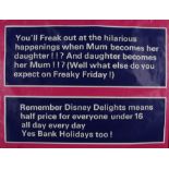 Disney Delights advertising poster, rolled, 30" x 40"