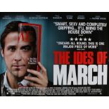 The Ides of March (2011) - British Quad film poster, starring George Clooney and Paul Giamatti,