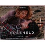 Freeheld (2015) - British Quad film poster, starring Julianne Moore, Ellen Page, and Steve Carell,