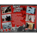 Who Dares Wins (1982) - British Quad film poster, with attached photographs of film scenes,