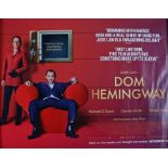 Dom Hemingway (2013) - British Quad film poster, starring Jude Law and Richard E. Grant, rolled, 30"