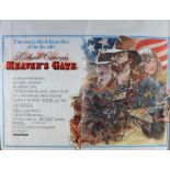 Heaven's Gate (1980) - British Quad film poster, starring Kris Kristofferson, Christopher Walken and