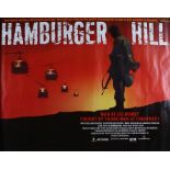 Hamburger Hill (1987) - British Quad film poster, starring Anthony Barrile, Michael Boatman, and Don