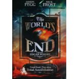 The World's End (2013) - British one-sheet film poster, starring Simon Pegg, Nick Frost, and