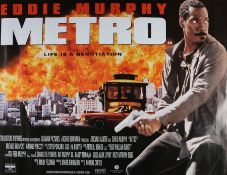 Metro (1997) - British Quad film poster, starring Eddie Murphy, Michael Rapaport and Michael