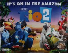 Rio 2 (2014) - British Quad film poster, rolled, 30" x 40"