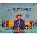 The Lady In The Van (2015) - British Quad film poster, starring Maggie Smith and Alex Jennings,