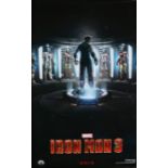 Iron Man 3 (2013) - British one-sheet film poster, starring Robert Downey Jr., Guy Pearce, and