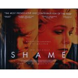 Shame (2011) - British Quad film poster, directed by Steve McQueen, starring Michael Fassbender