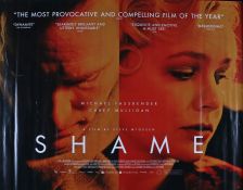 Shame (2011) - British Quad film poster, directed by Steve McQueen, starring Michael Fassbender